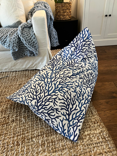 Small Bean Bag Chair, Kids Bean Triangle Bag Chair Cover, Coastal Decor, Room, Beach Decor