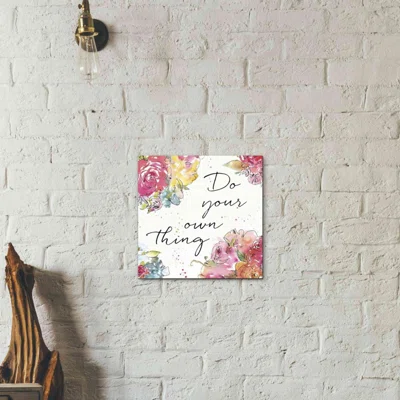 Floral Figures X by Anne Tavoletti - Wrapped Canvas Textual Art Print