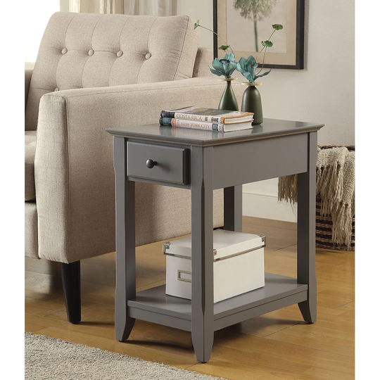 Aoolive End Table Side Table Coffee Table with 1 Drawer for Living Room