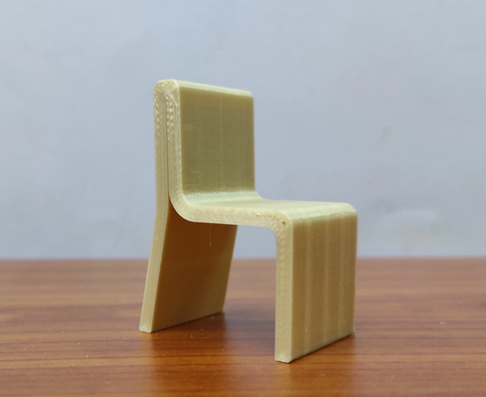 Edge Chair #3, 1 /12 -1/24 Scale, Miniature Replica, Collectable, Dollhouse Furniture, Modern Art Design, Famous Designers Iconic Chairs 70's