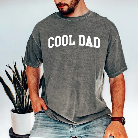 Cool Dad Comfort Colors Shirt, Father's Day Men's Shirts With Sayings, Pregnancy Announcement, Gift For Dad, Birthday