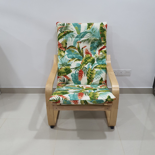 Ikea Poang Chair Cushion Cover - Paradise White