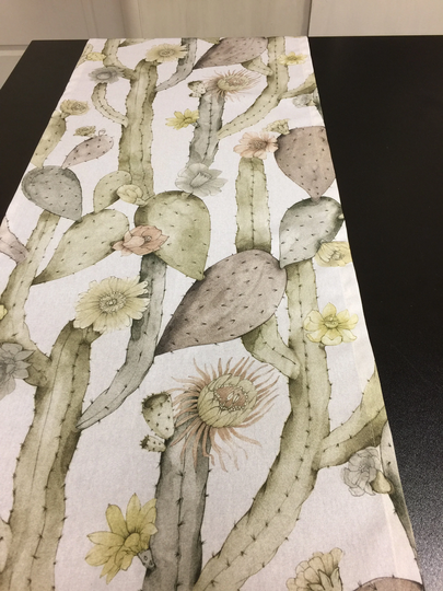 Table Runner Cactus Linen Cotton 88 Inches