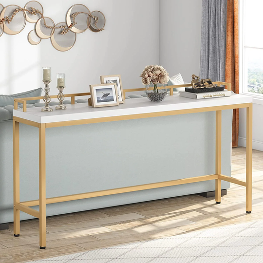70.9 inch Long Console Table Behind Sofa Couch Narrow Entry Hallway Table