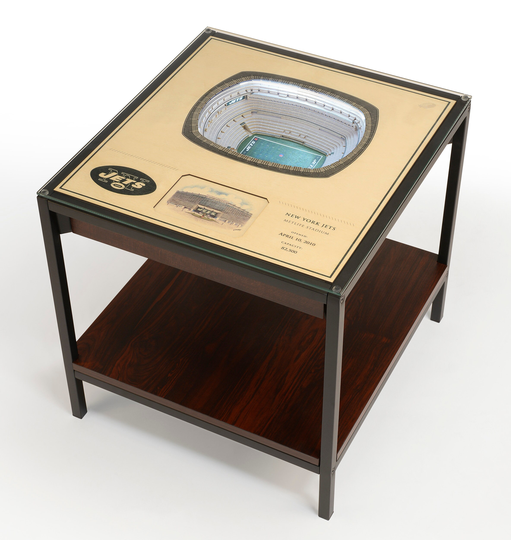 New York Jets Led Lighted End Table