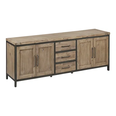 90" Wide 3 Drawer Sideboard