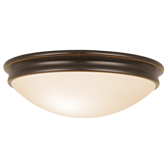 Atom 1-light Oil Rubbed Bronze Flush Mount