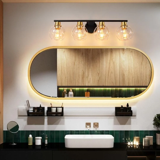 Deyidn 3-Light Dimmable Clear Vanity Light
