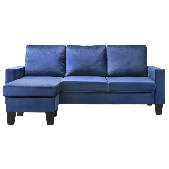 LYKE Home Sofa Chaise , NAVY BLUE