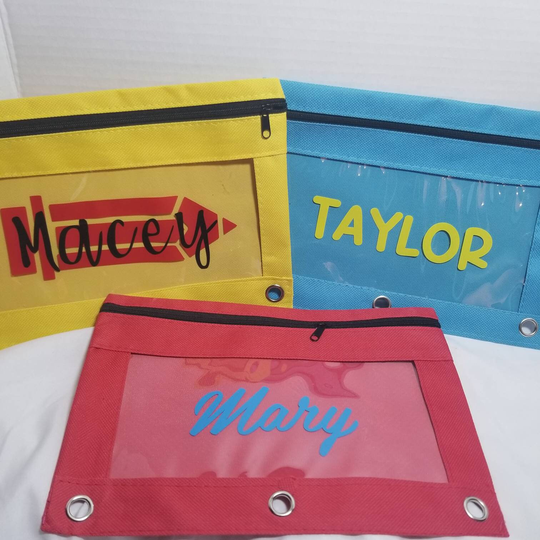Pencil Case, Personalized Pencil Holder, Erasers, Kindergarten, Preschool Supplies, Elementary