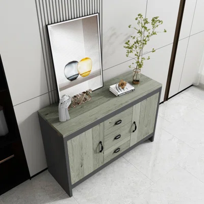 44.48" Wide 3 Drawer Sideboard