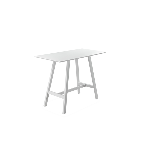 Sunset Rectangle Bar Table, White