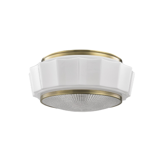 Hudson Valley Odessa 3-light Brass Flush Mount