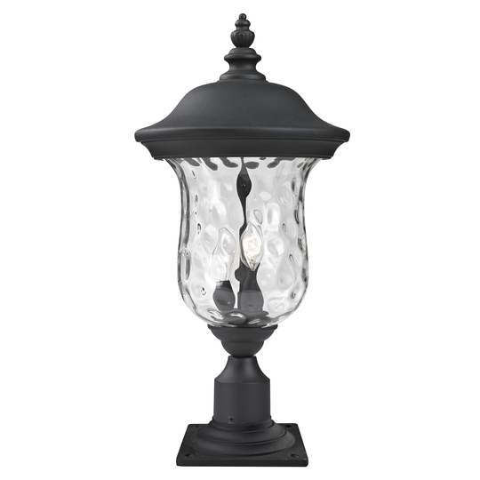 Avery Home Lighting Clear Water Glass Outdoor Post Mount Light