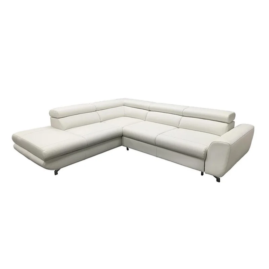 ANOPI Leather Sectional Sleeper Sofa