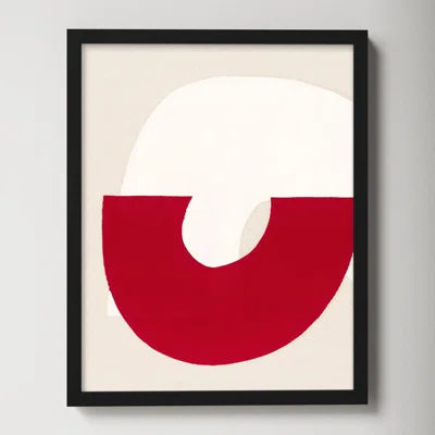 Elements In Red 2 By Katy Montica - Framed Wall Art