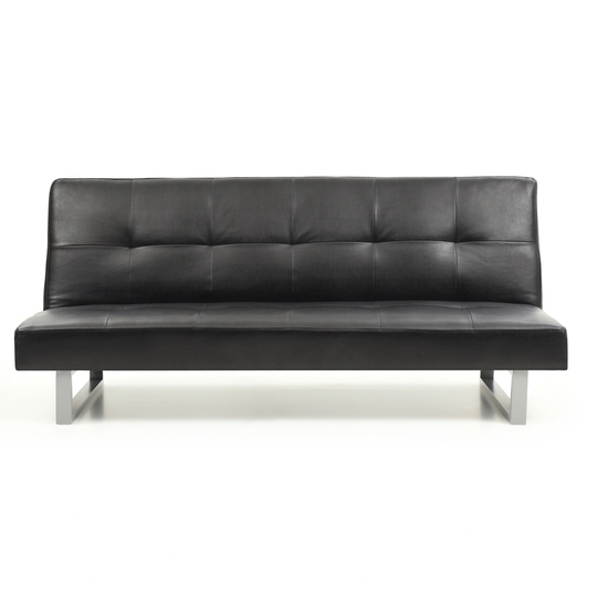 LYKE Home Tufted Sofa Bed , BLACK