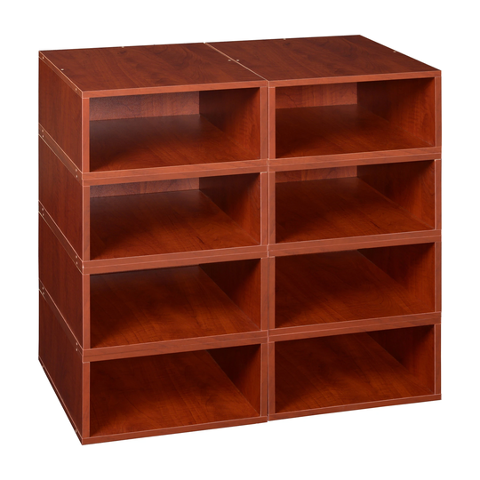 Noble Connect Storage Set- 8 Half Size Cubes- Warm Cherry