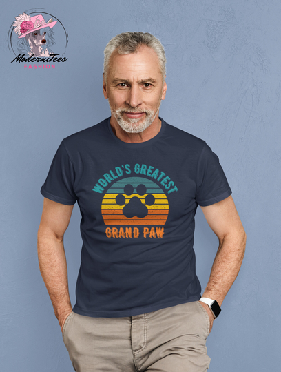 Grandpaw Father's Day Gift, Grand Paw Dog & Cat Lovers Shirt, World's Greatest Grandparent Shirt