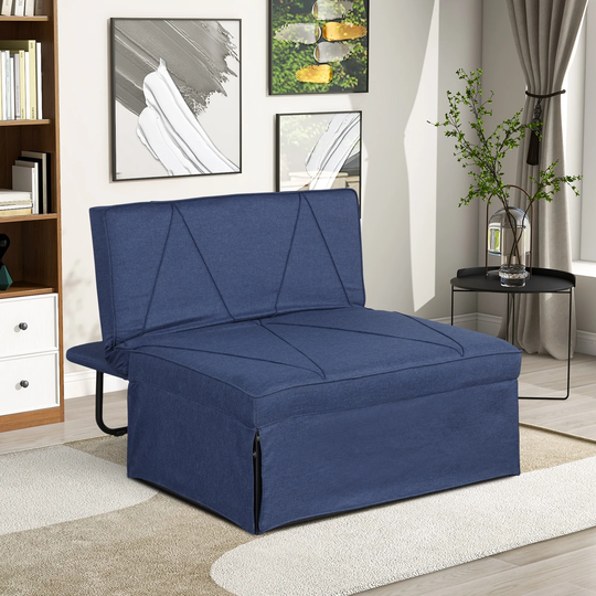 Sofa Bed,4-in-1Folding Ottoman Sofa Bed Sleeper Chair Convertible Chair into Bed with Adjustable Backrest Sleeper Couch Bed