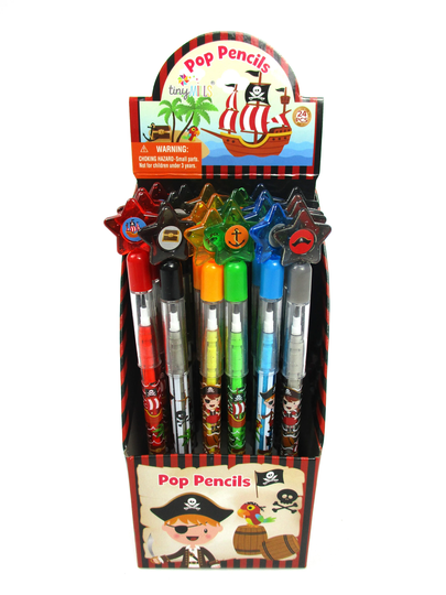 24 Pcs Pirate Multi Point Pencils