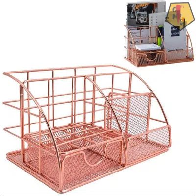 Multifunctional Storage Box Pen Holder Pen Containers Desktop Storage Combination Bookend Sorting