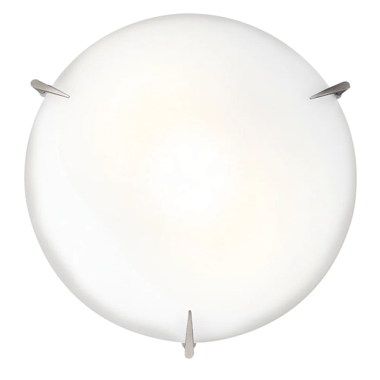 Access Lighting Zenon 2-light 12 inch Brushed Steel Flush Mount