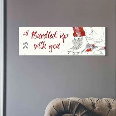 Winter Fashion VIII by Anne Tavoletti - Wrapped Canvas Textual Art Print