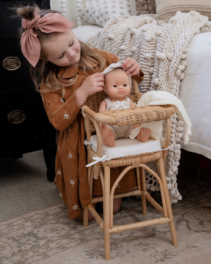 Everly High Chair | Rattan Doll End Furniture