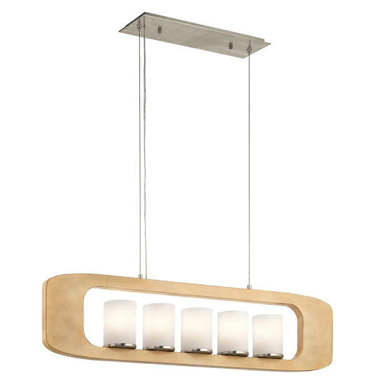 Kichler Lighting Passport Collection 5-light Brushed Nickel Linear Chandelier