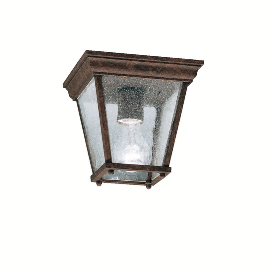 Kichler Lighting Transitional 1-light Tannery Bronze Outdoor Flush Mount