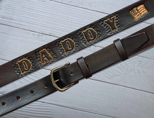 Anniversary Gift, Personalized Belt, Mans Belt, Leather Belt, Custom Leather Belt, Dark Brown Mans Belt, Groomsman Gift