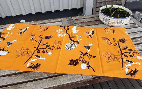 Printed Swedish Cotton Table Runner