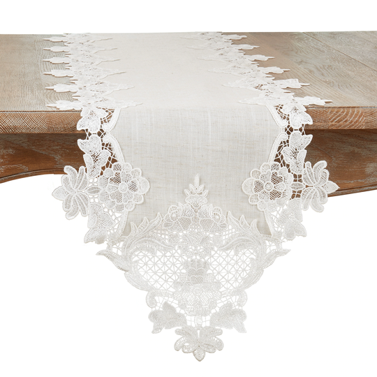 Lace Border Design Table Runner