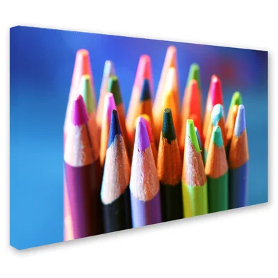 'Pencils 2' by Jason Shaffer Photographic Print on Wrapped Canvas