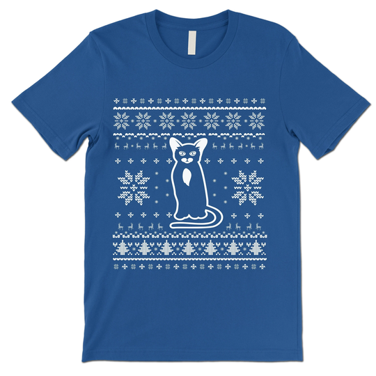 Abyssinian Christmas Shirt. Cat Ugly Xmas T Shirts. Owner Gift
