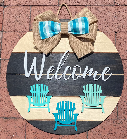 Welcome With Beach Chairs