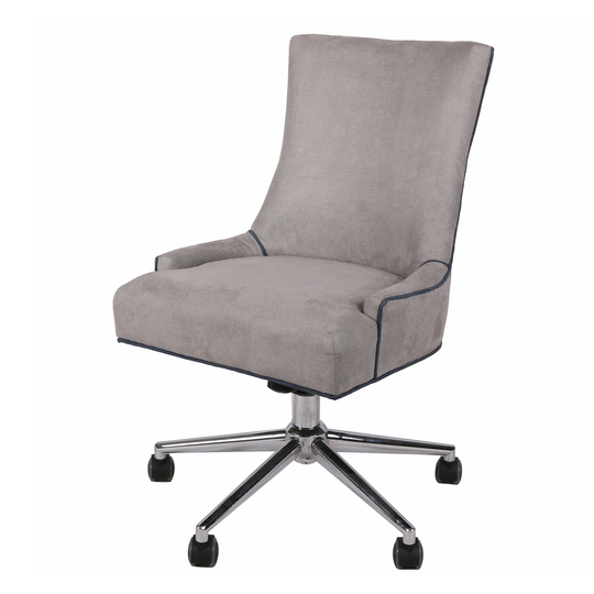 Charlotte Chrome Denim Office Chair