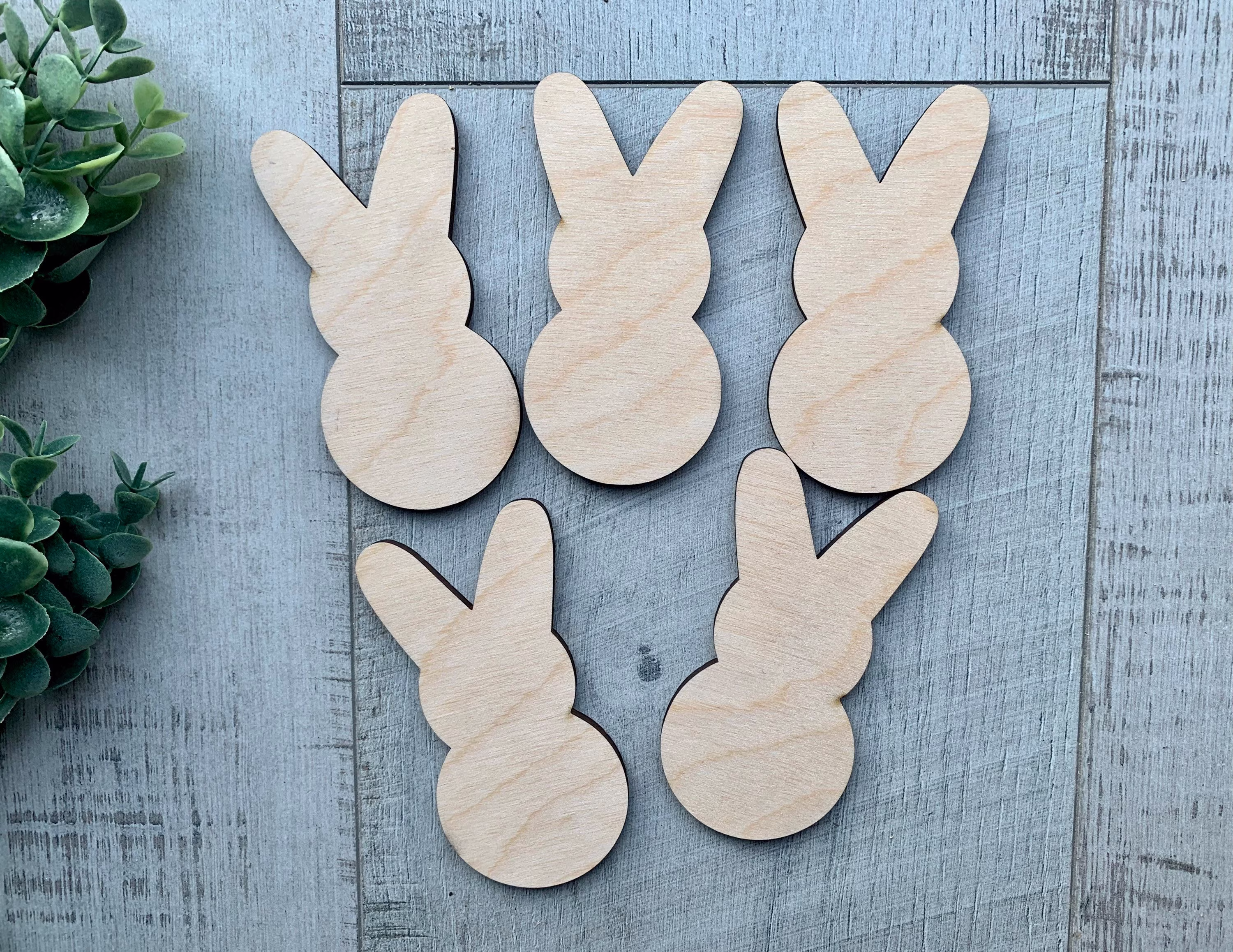 Unfinished Wood Easter Shape Blanks Diy Craft