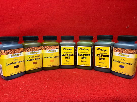 Fiebing's Leather Colors | Institutional Dye 4Oz Bottle - 7 To Choose From