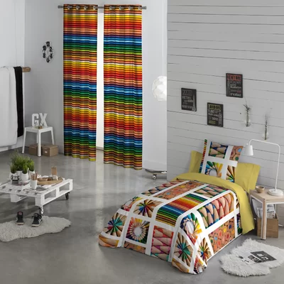 Justis Brown Pencil Cotton Modern & Contemporary 2 Piece Duvet Cover Set