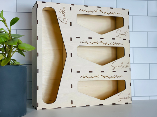 Storage Bag Organizer, Kitchen Drawer Wood Storage, Plastic Organization, Pantry Organization
