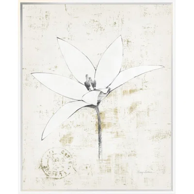 'Pencil Floral XII' Print