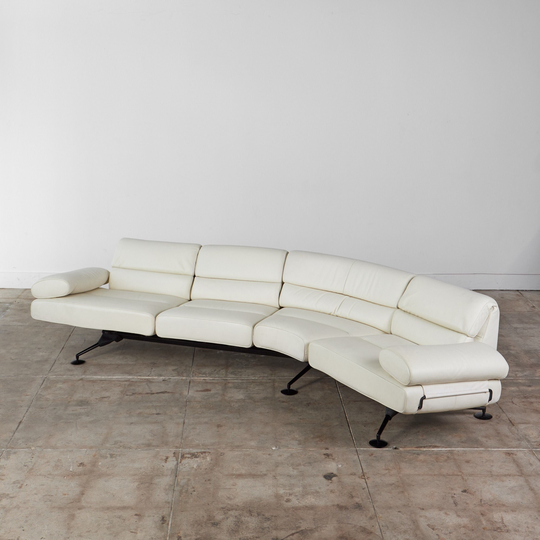 De Sede Ds 470 Cream Leather Sofa By Thomas Althaus