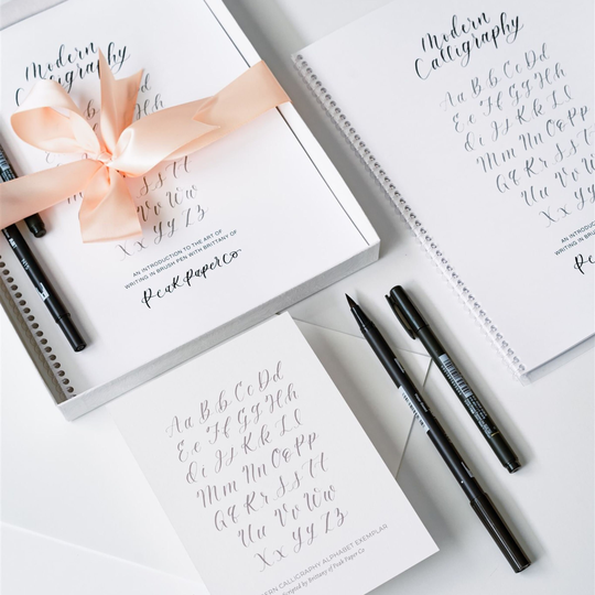 Modern Calligraphy Kit & Class For Beginners | Supplies Workbook Lesson