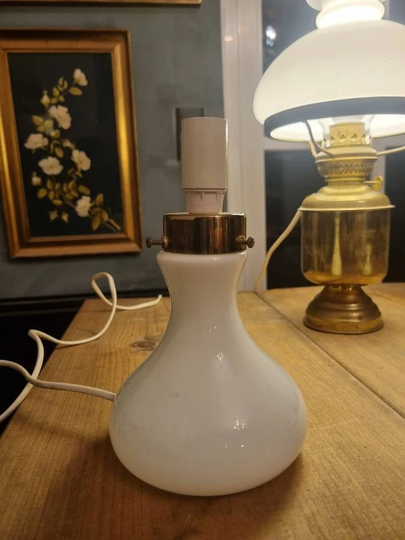 Beautiful Vintage Odreco Glass Small Table Lamp