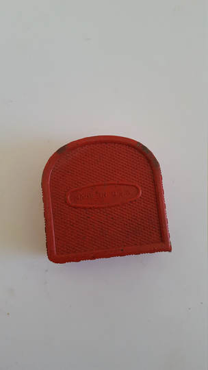 Vintage Circa 1950's Dunlap No 3916 8Ft Tape Measure Hard Molded Plastic Case, Good Condition With Beautiful White
