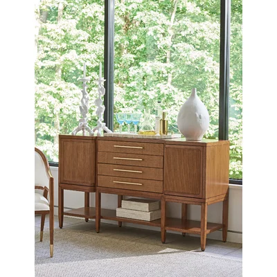Palm Desert 64" Wide 4 Drawer Buffet Table