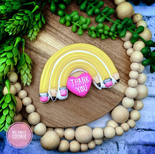 Pencil Rainbow Cookie Cutter