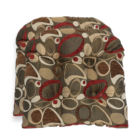 Klear Vu Ovation Non-Slip Dining Chair Cushion Set (2 Pack)